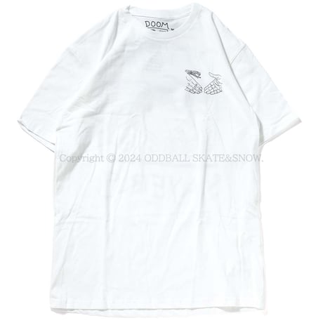 DOOM SAYERS Snake Shake S/S Tee WHITE