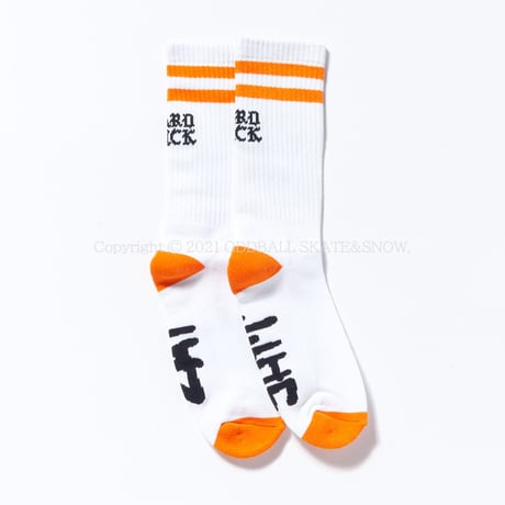 HARD LUCK OLD HAND SMALL STRIPE SOCKS white