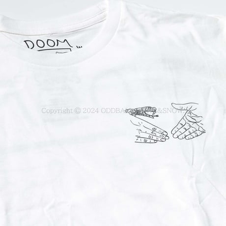 DOOM SAYERS Snake Shake S/S Tee WHITE