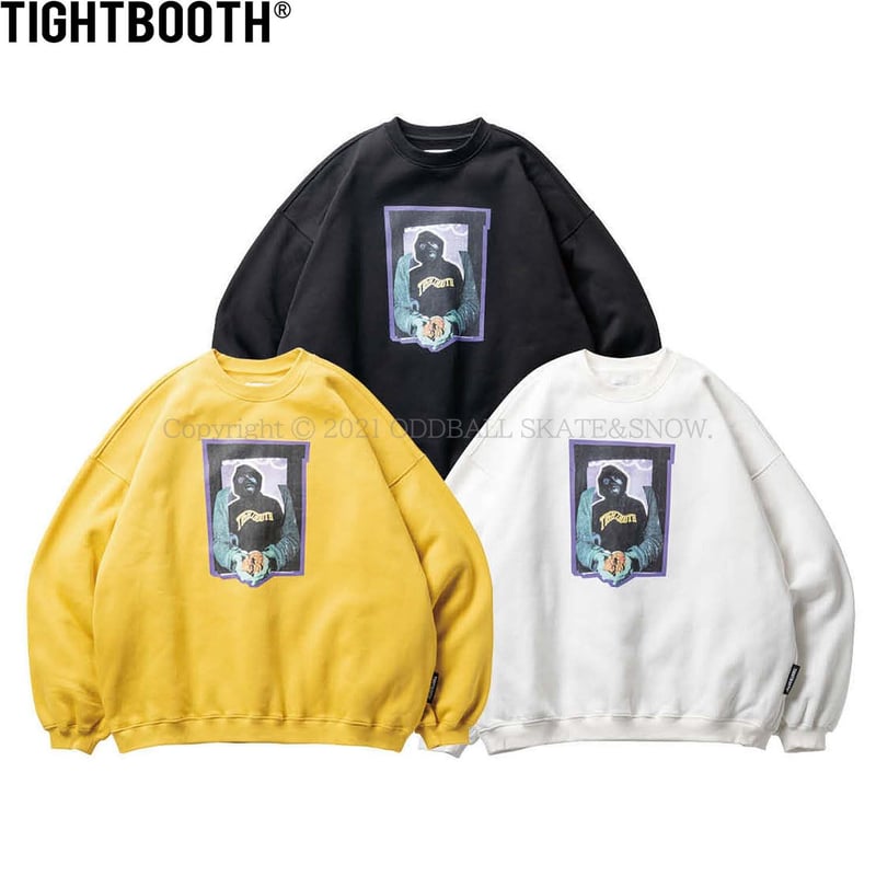 TIGHTBOOTH×KILLER BONG SWEAT マスタード L サイズ 【公式通販】