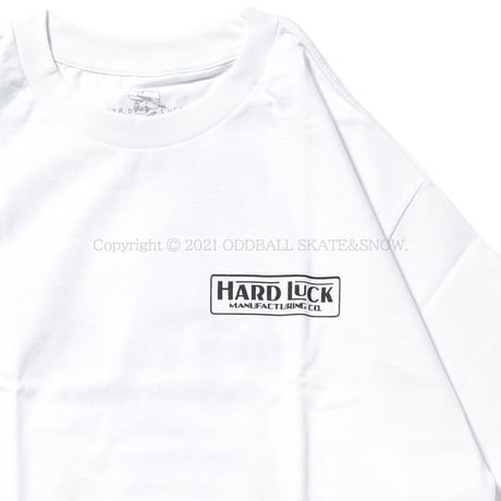HARD LUCK Bonded S/S TEE white