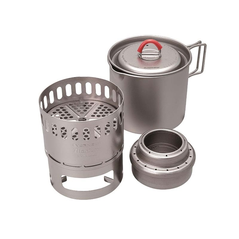 EVERNEW チタン Mug Pot 50とストーブのセット EVERNEW チタン Mug Pot 50とストーブのセット EVERNEW Ti Mug