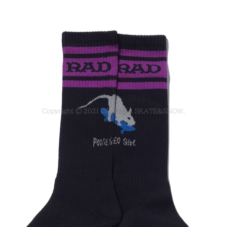POSSESSED SHOE CO RADIALL 2PAC SOCKS SKATE RAT ART BY HIROTTON