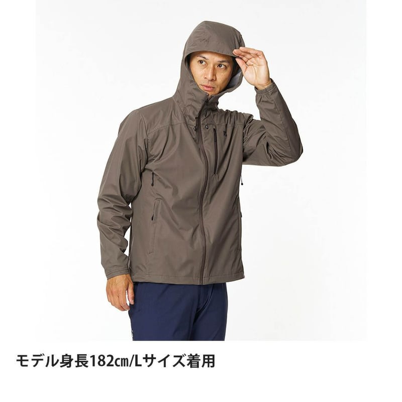finetrack ファイントラック フロウラップフーディ チタンブラウン L 