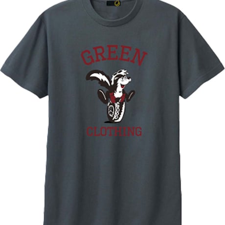 GREEN CLOTHING SKUNK2 S/S TEE Art by Degarashi