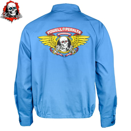 POWELL PERALTA WINGED RIPPER JACKET Postal Blue