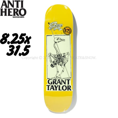 ANTI HERO SKATEBOARDS GRANT PIGEON VISION BY LANCE MOUNTAIN 8.25