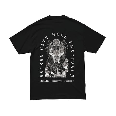 EVISEN SKATEBOARDS CITY HELL FESTIVAL S/S TEE