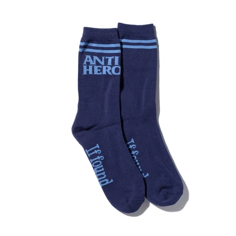 ANTI HERO BLACKHERO IF FOUND SOCK navy/l.blue