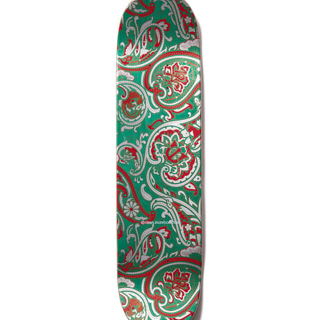 EVISEN SKATEBOARDS PAISLEY RED TURQUOISE DEEP CONCAVE