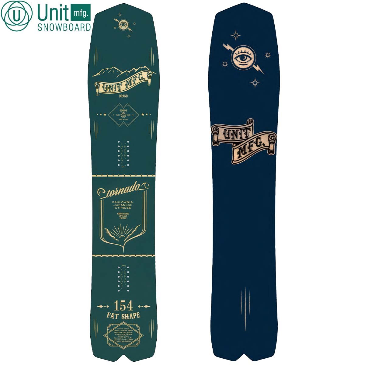 25-26 早期予約 UNIT MFG TORNADO 154 FAT | ODDBALL S 25-26 早期予約 UNIT MFG TORNADO 154 FAT | ODDBALL S