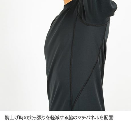 finetrack ファイントラック メリノスピンサーモロングスリーブ ブラック FUM0621