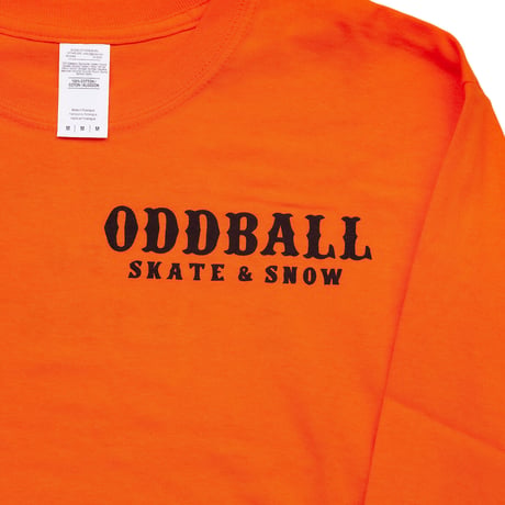 ODDBALL SKATE&SNOW TO START L/S TEE orange