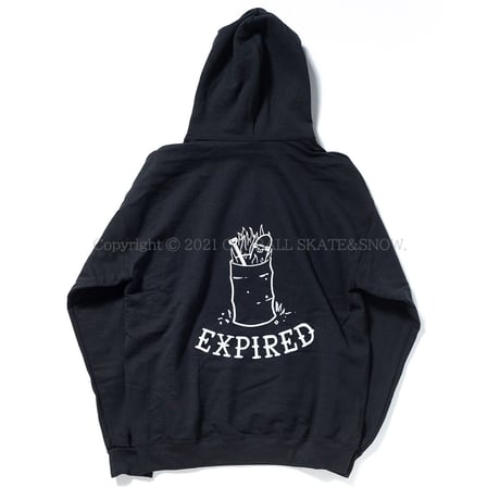 OUR LIFE BURNT HOODIE black
