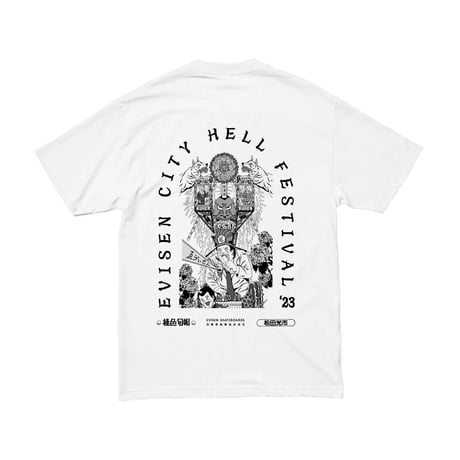 EVISEN SKATEBOARDS CITY HELL FESTIVAL S/S TEE