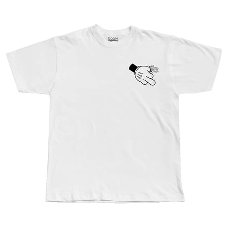 DOOM SAYERS Cartoon Bird S/S TEE WHITE