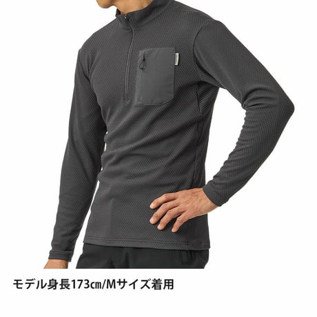 finetrack ファイントラック メンズ ドラウトサーモジップネック FMM1703