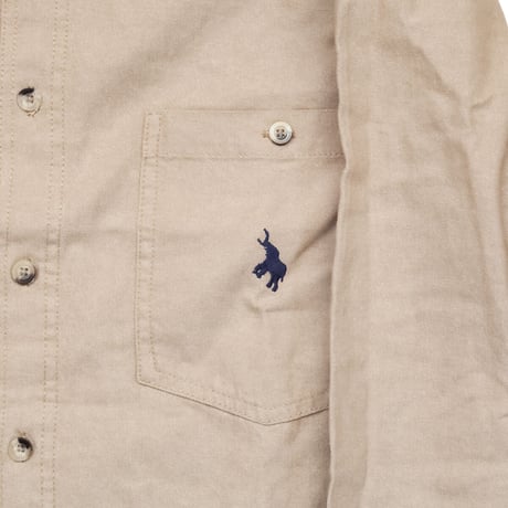 ODDBALL ORIGINAL BD DENIM L/S SHIRT khaki