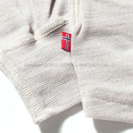 ACLIMA WarmWool Granddad Shirt Beige Melange MEN'S