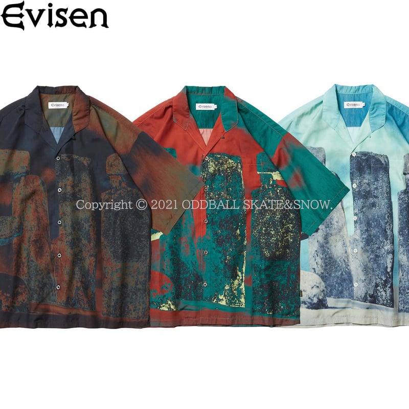 【Evisen】エビセン スケートボード スリルアロハ アロハシャツ(used) Evisen Skateboards EVISEN THRILL ALOHA green えびせん ゑ