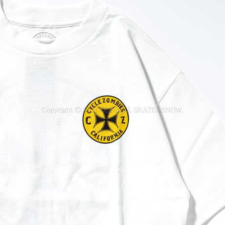 CYCLE ZOMBIES CLOCK WORK S/S TEE white