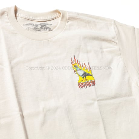 ANTI HERO FLAME PIGEON S/S TEE Natural