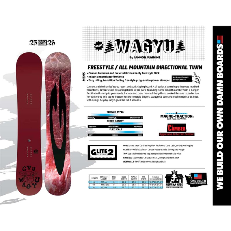 早期予約 25-26 正規品 GNU WAGYU | ODDBALL SKATE&SNOW 早期予約 25-26 正規品 GNU WAGYU | ODDBALL SKATE&SNOW