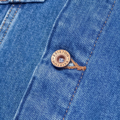BRIXTON CABLE DENIM JACKET worm indigo