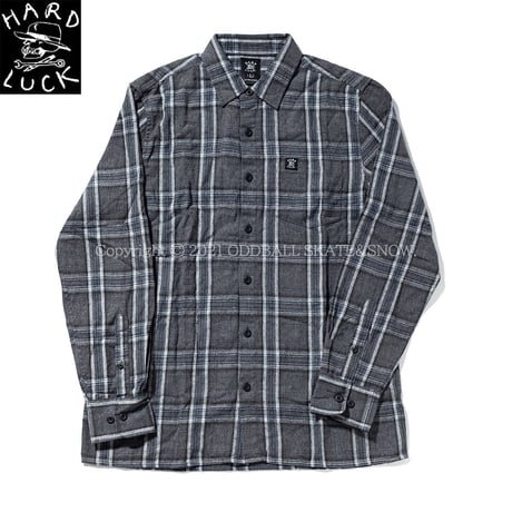 HARD LUCK DAYTON L/S FLANNEL grey