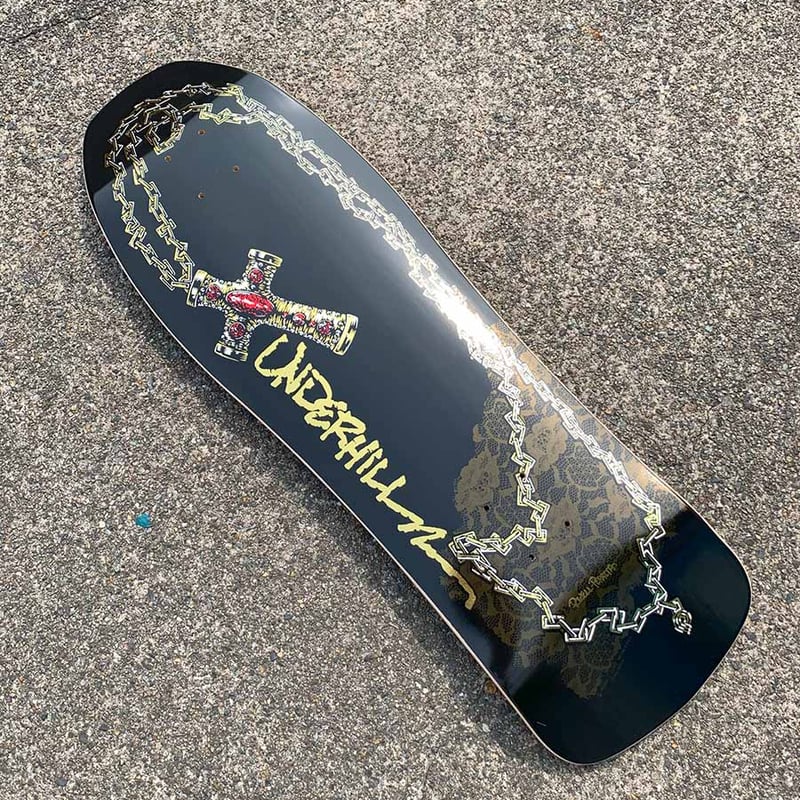 スケートボード 80s powell-peralta ray underhill POWELL PERALTA RAY UNDERHILL CROSS black/gold 9