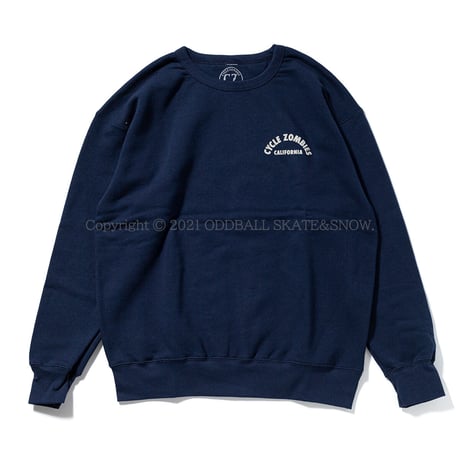 CYCLE ZOMBIES TALON Premium Crew Sweatshirt Navy