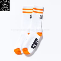 HARD LUCK OLD HAND SMALL STRIPE SOCKS white