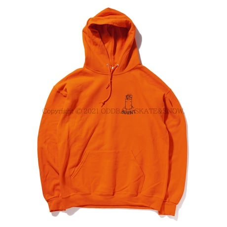 OUR LIFE BURNT HOODIE orange
