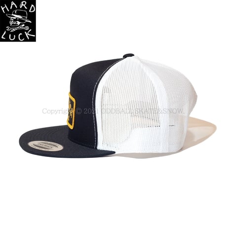 HARD LUCK POOL SERVICE TRUCKER HAT black/yellow
