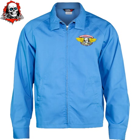 POWELL PERALTA WINGED RIPPER JACKET Postal Blue
