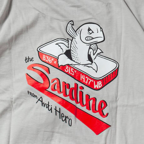 ANTI HERO THE SARDINE S/S TEE New Silver