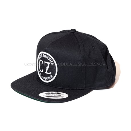 CYCLE ZOMBIES CALIFORNIA Premium Twill Snapback Hat Black