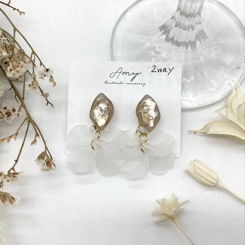 B1605-1 2wayシェルピアス | fechule STORE 