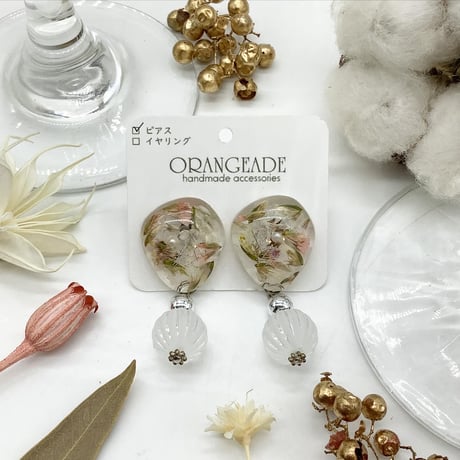 【在庫処分セールセット】 ハンドメイド ピアス 楽天市場】バルーンアート ピアス 両耳セット レディース 可愛い