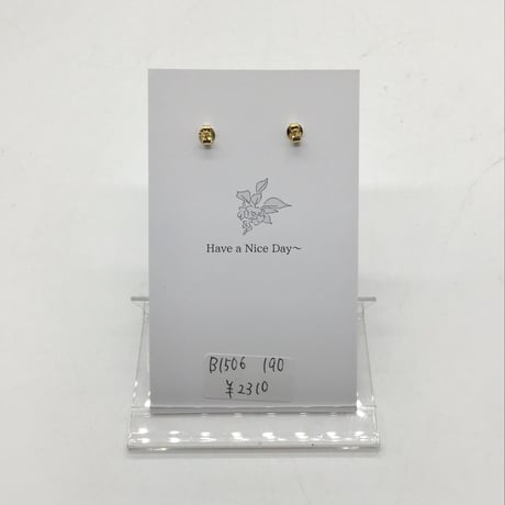 B1506-190 フラワーアシンメトリーピアス
