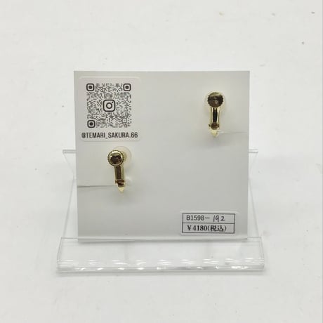 【temari_sakura】空色あじさいイヤリング　B1598-192