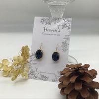 B1264-183 サファイアクリスタルピアス