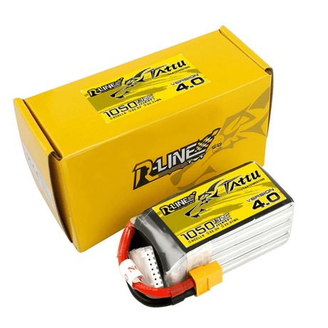 TATTU R-Line V4 22.2V 1050mAh 130C 6S LiPo Battery XT60