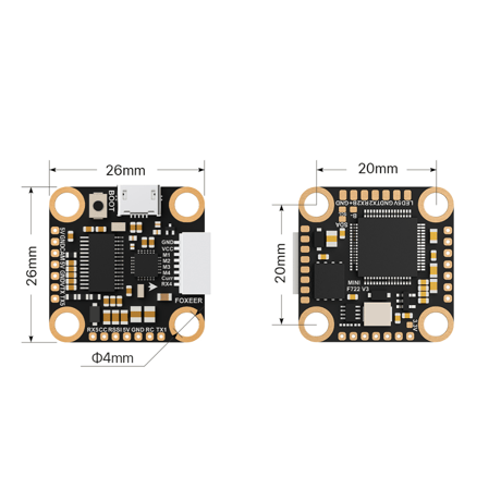 Foxeer F722 V3 Mini Flight Controller