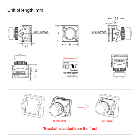 FOXEER Nano Toothless 2 StarLight FPV Camera