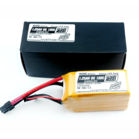 RUSH 1250mAH 6S 100C Battery