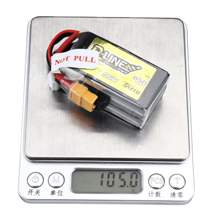 TATTU R-Line V1 14.8V 850mAh 95C 4S LiPo Battery XT30