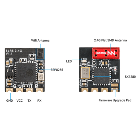 BETAFPV ELRS Lite Receiver 2.4G Flat Antenna V1.1