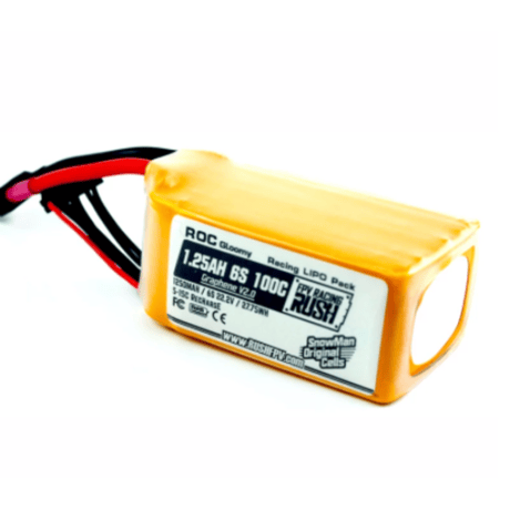 RUSH 1250mAH 6S 100C Battery