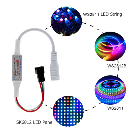 LED 21-Key RF Remote Controller Kit